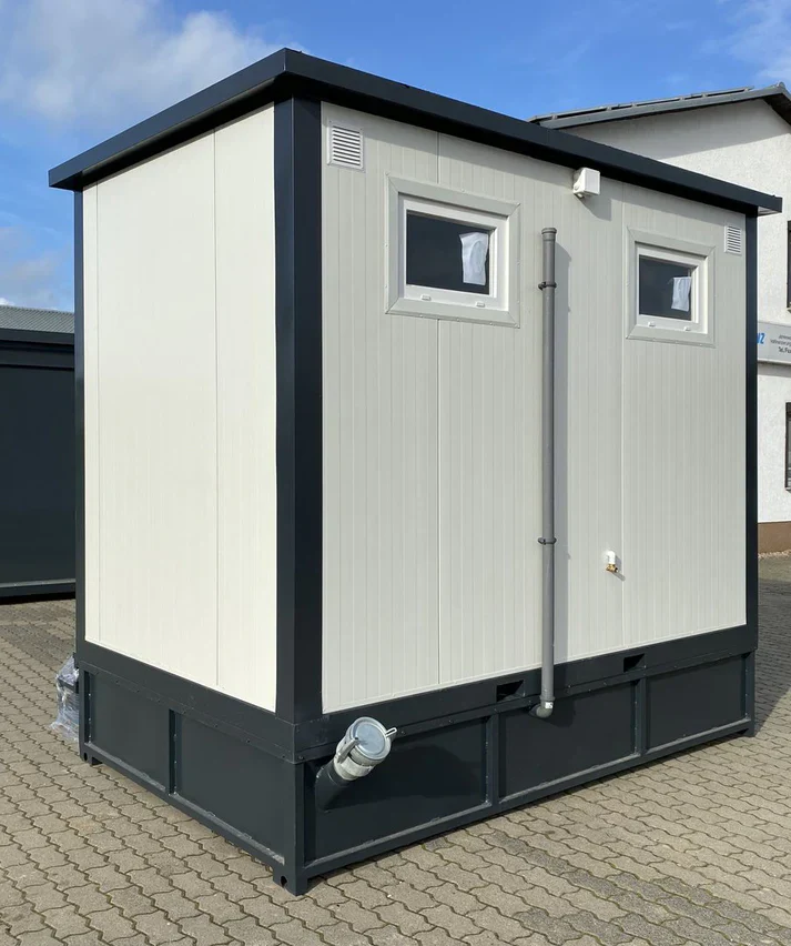 Conteneur Sanitaire Double avec Réservoir à Déchets Blanc 3x2 Mètres - Image 3