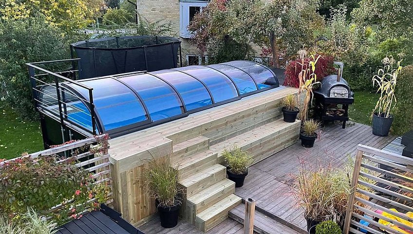 Piscine conteneur 6,11 x 2,5 m prête à l'emploi avec toit, Pack Premium - Image 3