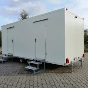 Remorque WC avec Double WC 6x2,40 Mètres